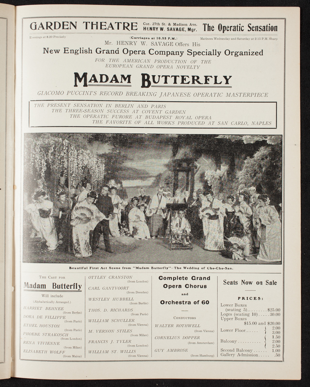 David Bispham, Baritone, October 13, 1907, program page 11