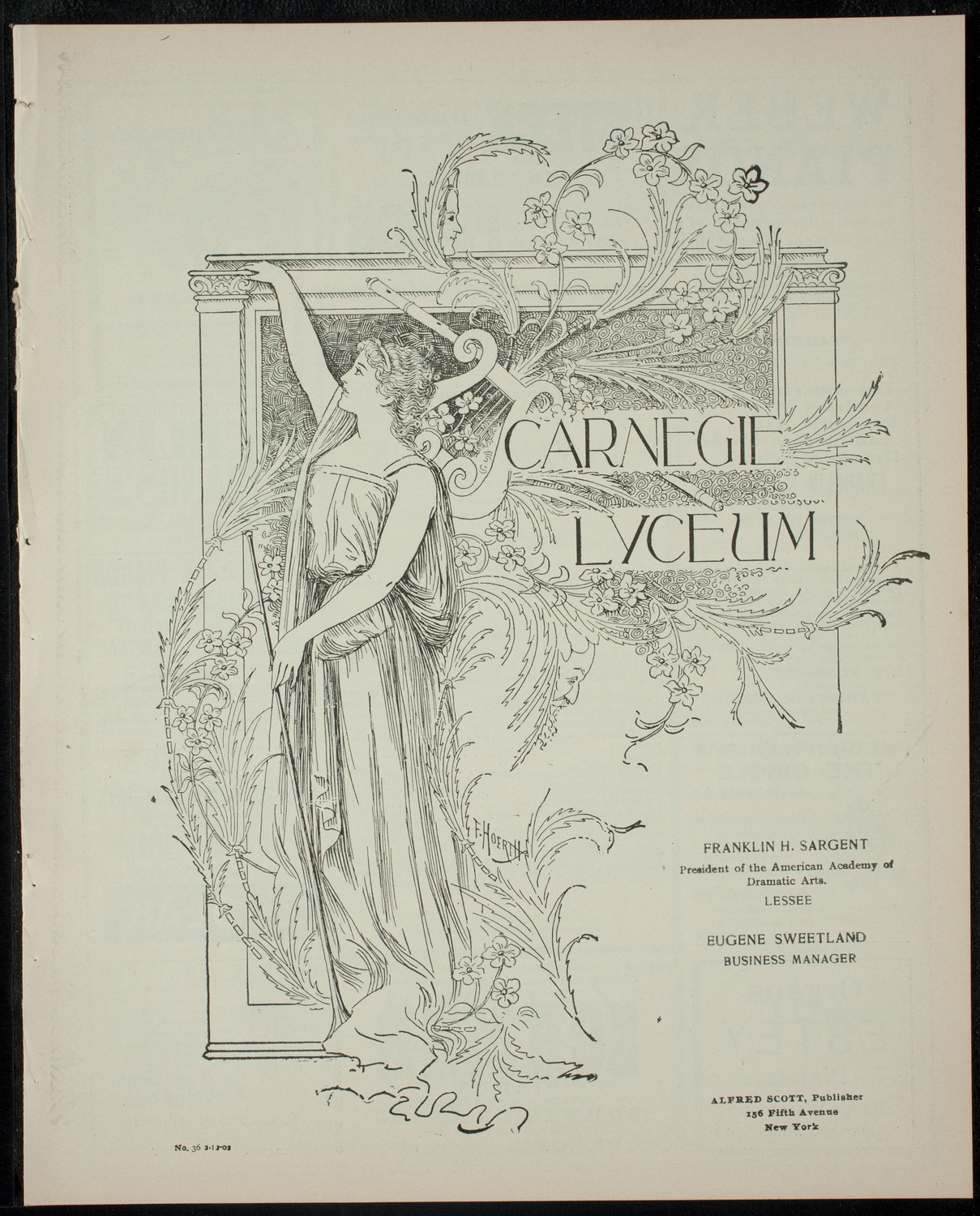 Columbia University Varsity Show, February 12, 1902, program page 1