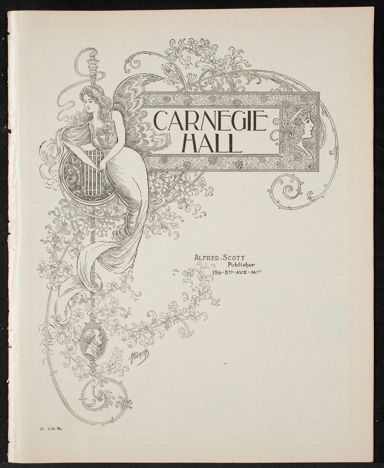 Lecture and Musicale for the Benefit of St. Vincent de Paul Society, April 24, 1901, program page 1