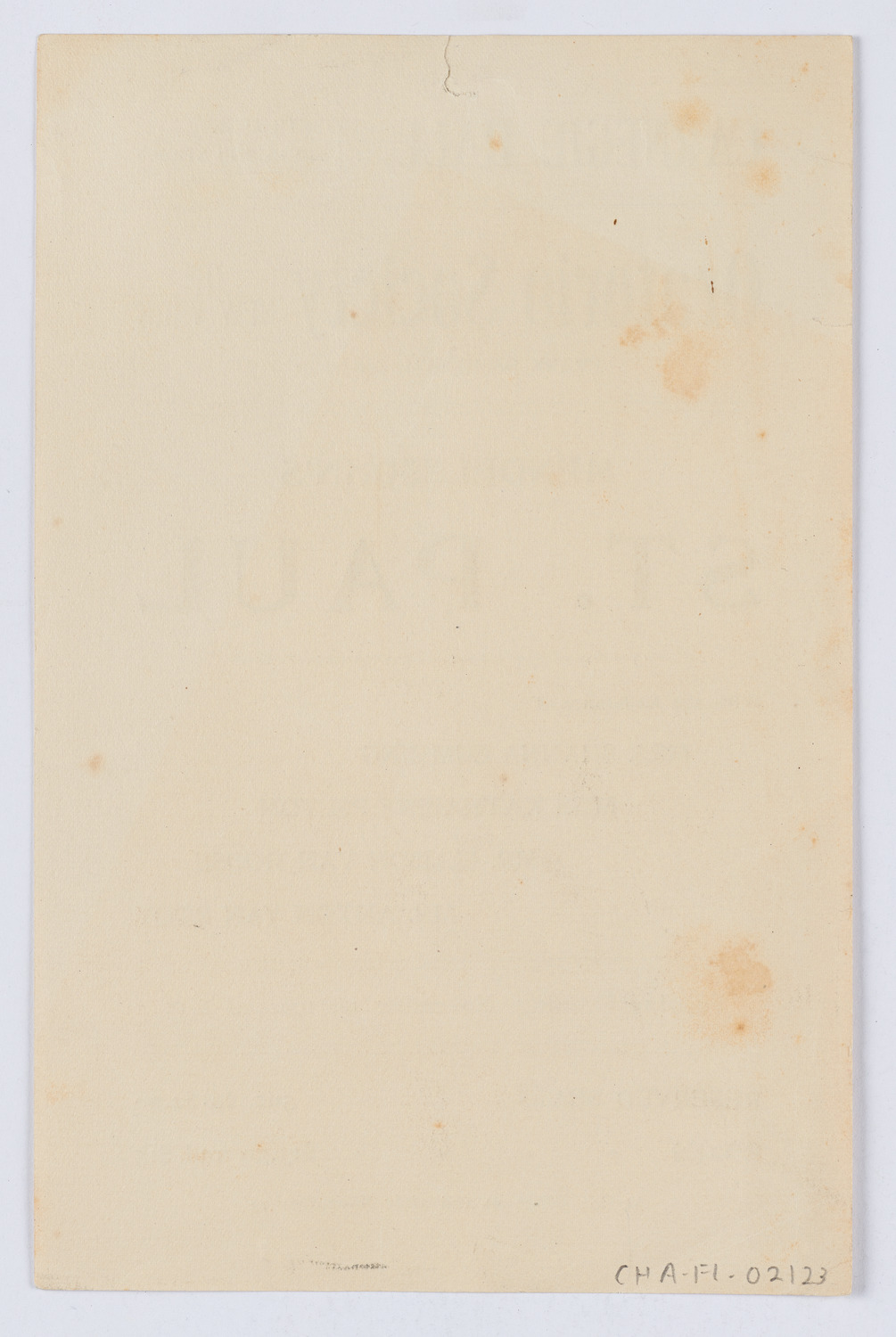 Oratorio Society of New York, November 18, 1902