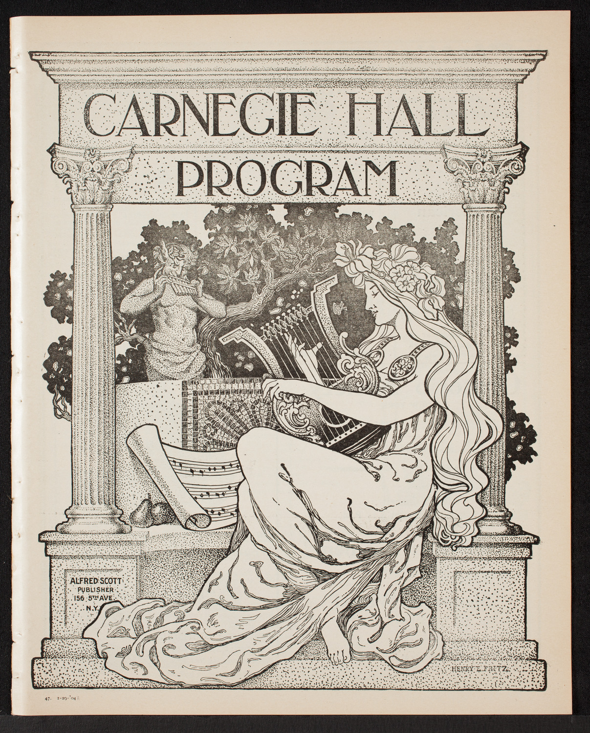 New York Philharmonic, January 29, 1904, program page 1