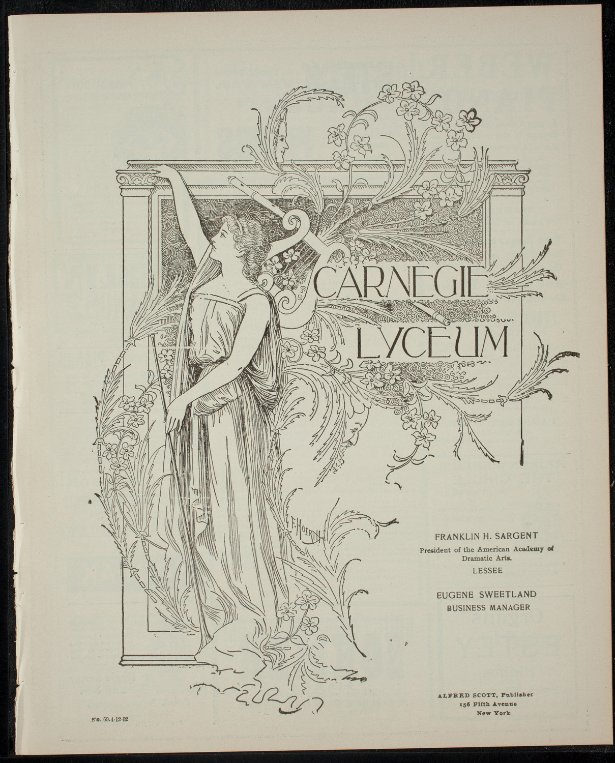 Princeton University Triangle Club, April 12, 1902, program page 1