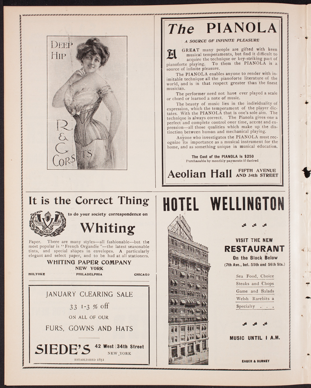 New York Philharmonic, January 31, 1903, program page 6