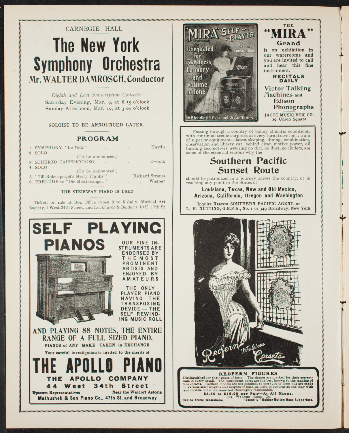 Pittsburgh Symphony Orchestra and The Mendelssohn Choir of Toronto, February 12, 1907, program page 2