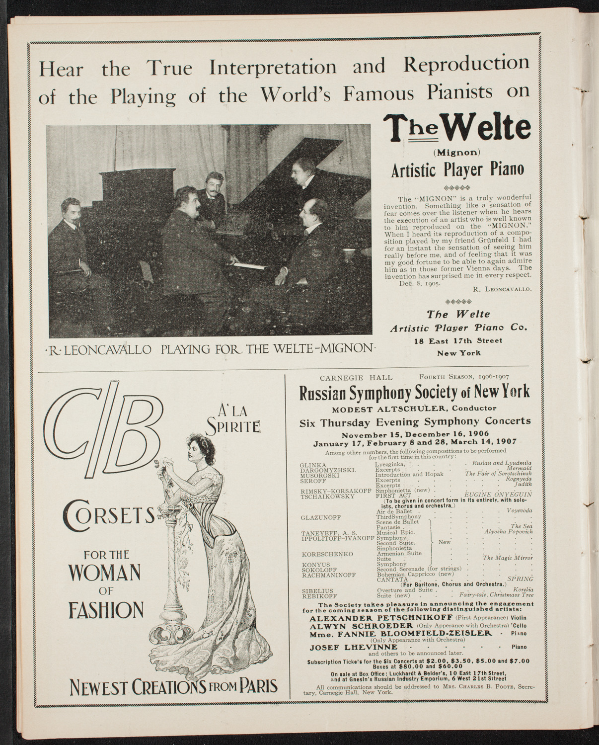 Knights of Columbus Discovery Day Celebration, October 12, 1906, program page 8