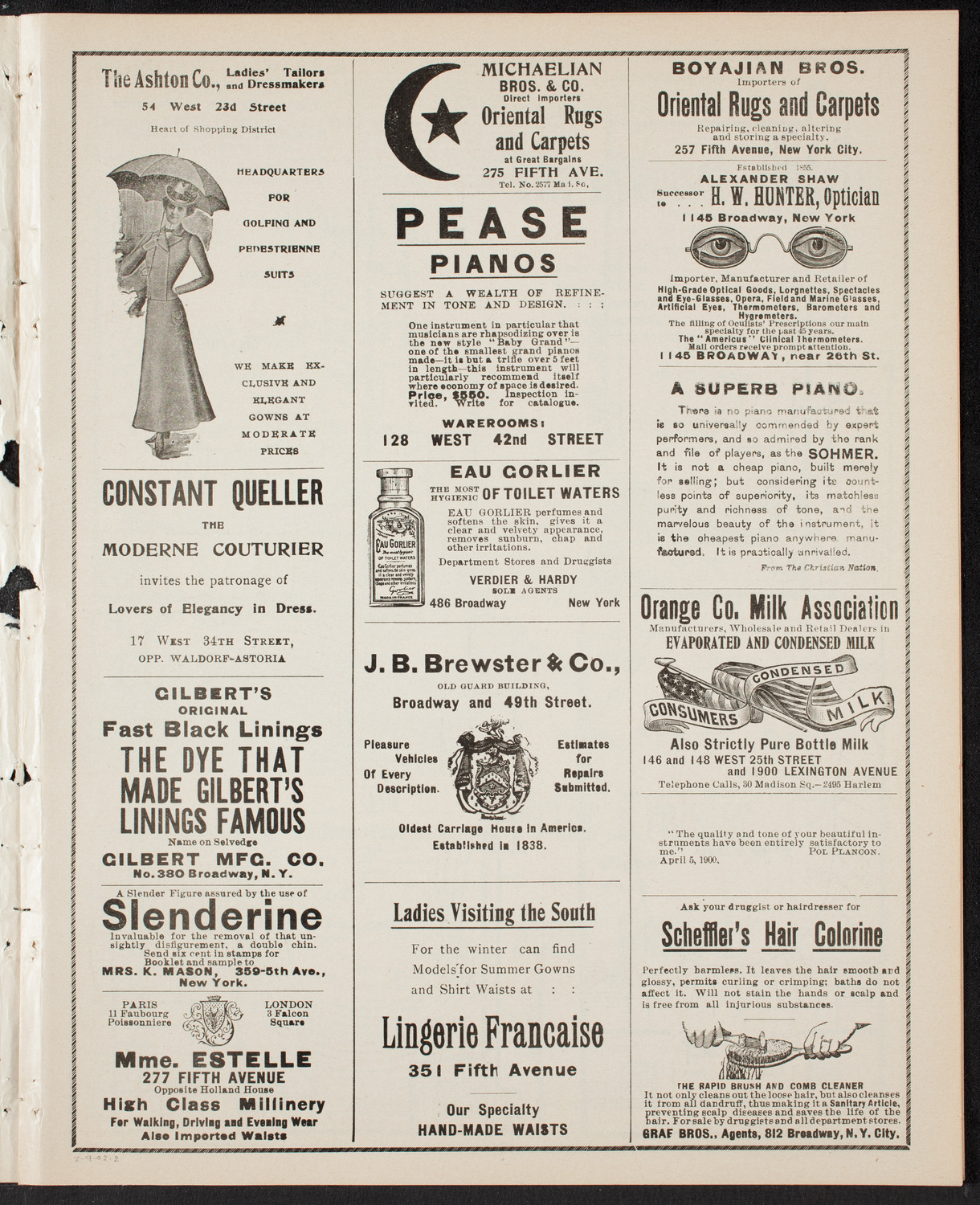 Meeting: YMCA - Mass Meeting for Men, February 9, 1902, program page 3