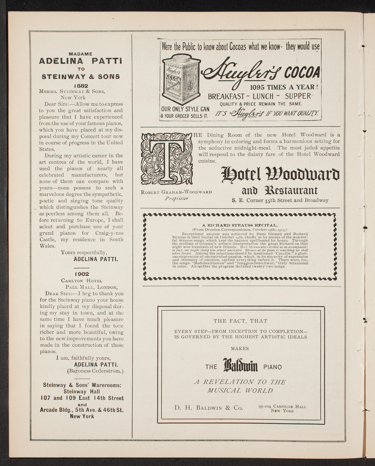 New York Symphony Orchestra, December 6, 1903, program page 4