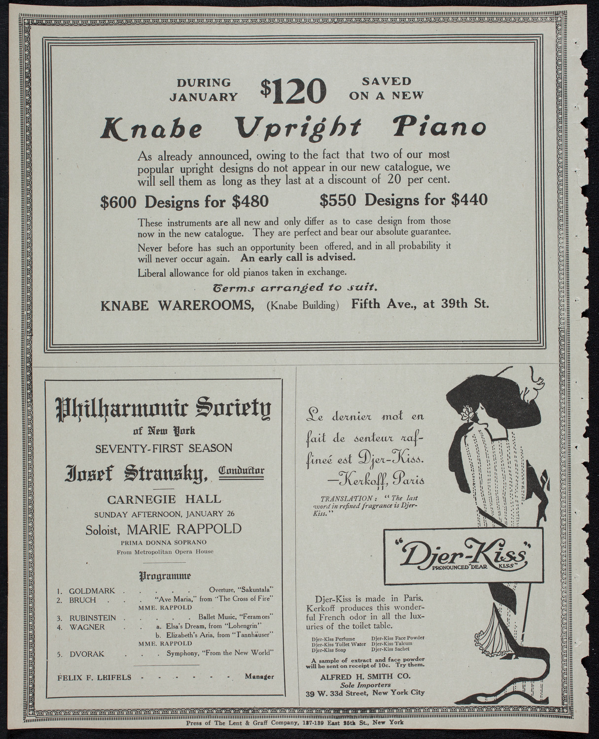 Address by Charles W. Eliot, January 24, 1913, program page 12