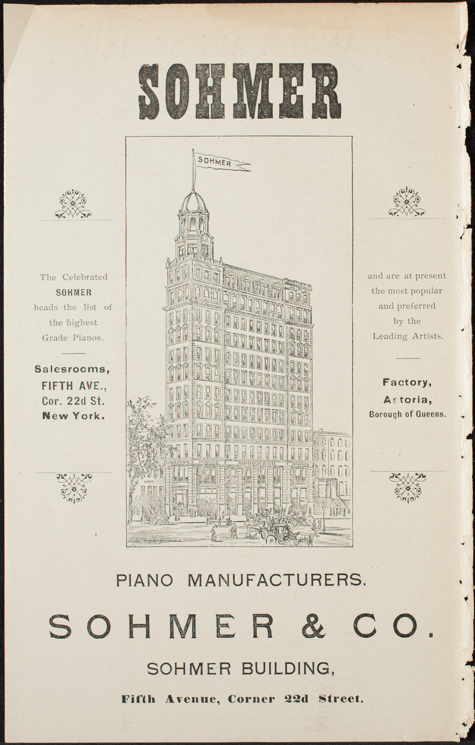 Evening Musical by Prof. Joseph Braune and Others, March 28, 1900, program page 2