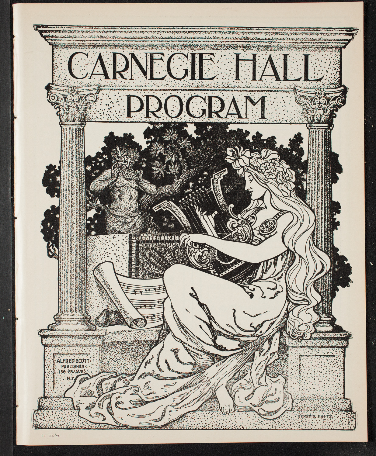 Eugène Ysaÿe, Violin, March 5, 1905, program page 1