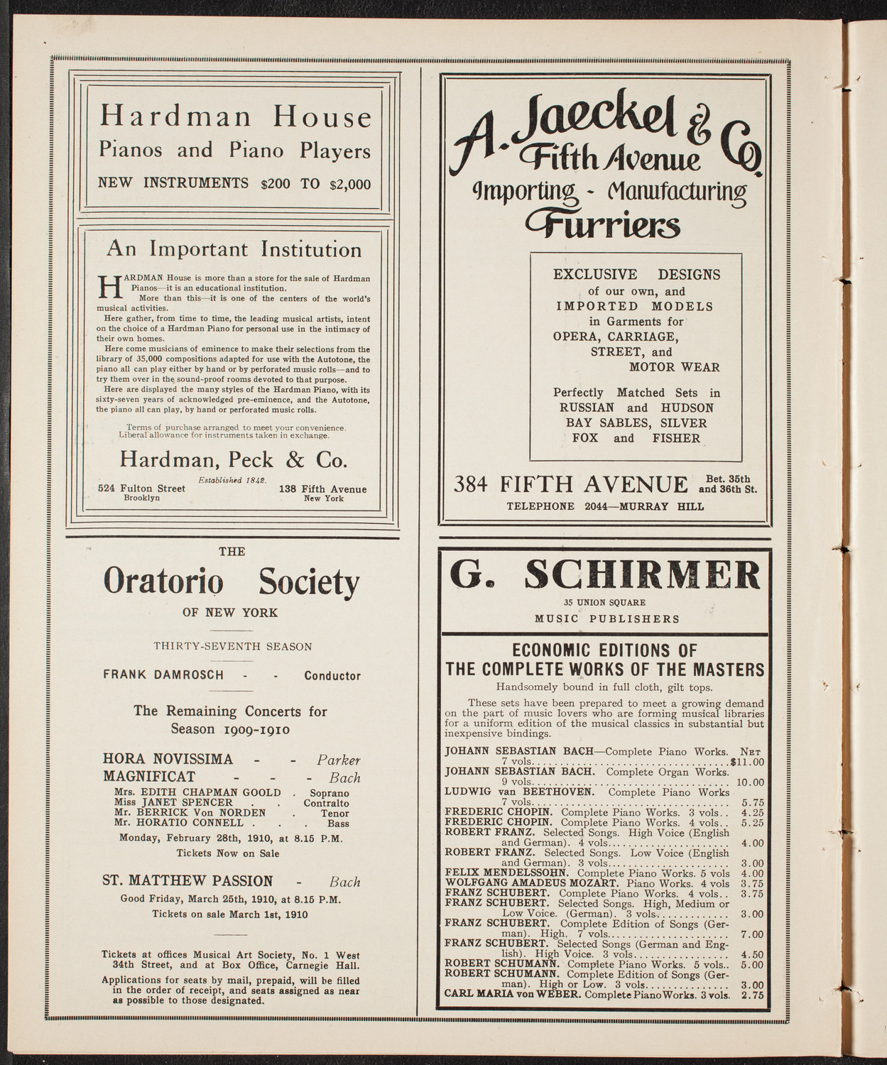 Burton Holmes Travelogue: Egypt, January 23, 1910, program page 8