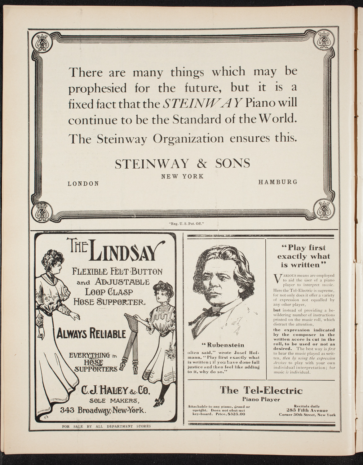 Philadelphia Orchestra, October 19, 1908, program page 4