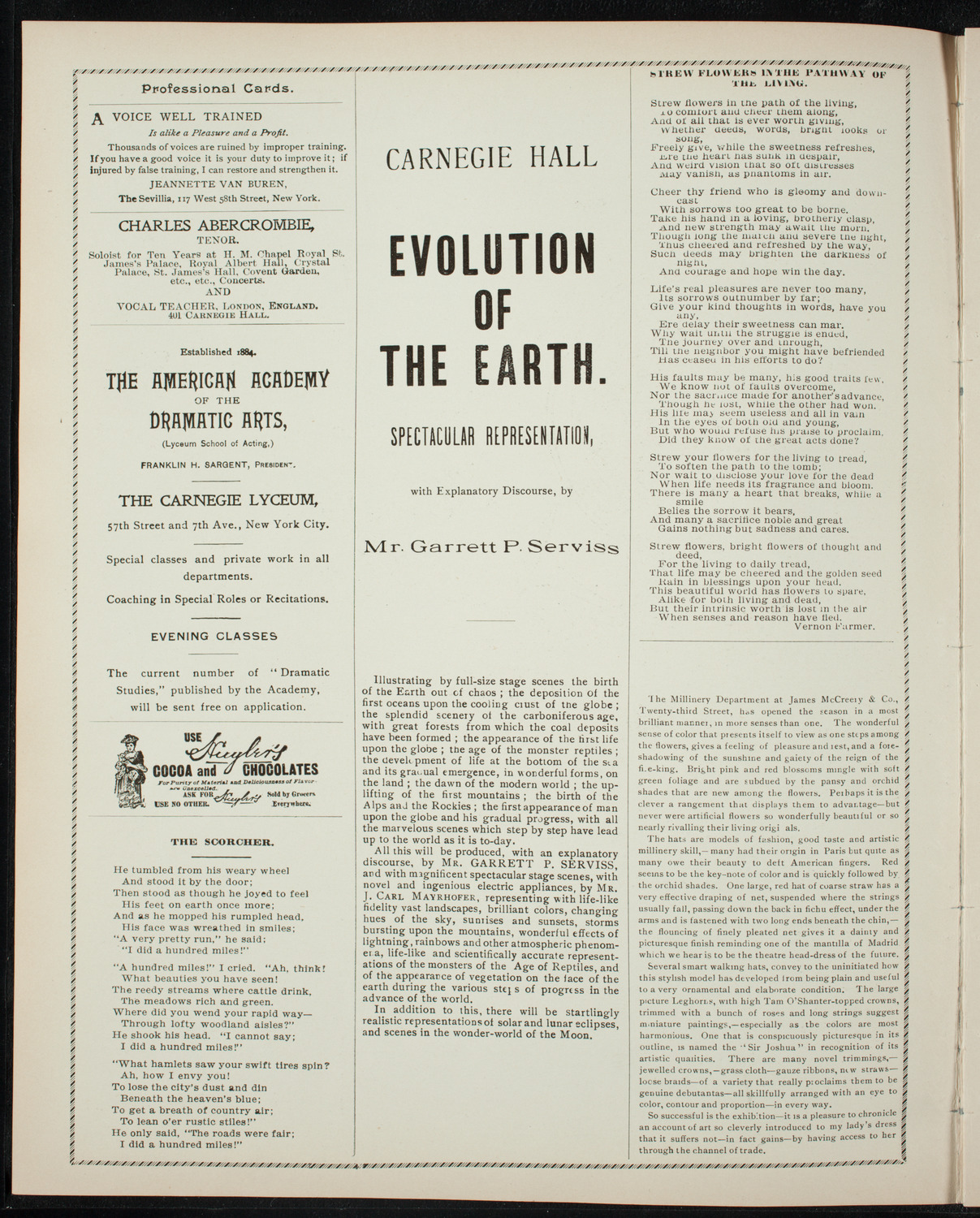 New York Philharmonic, April 10, 1897, program page 2
