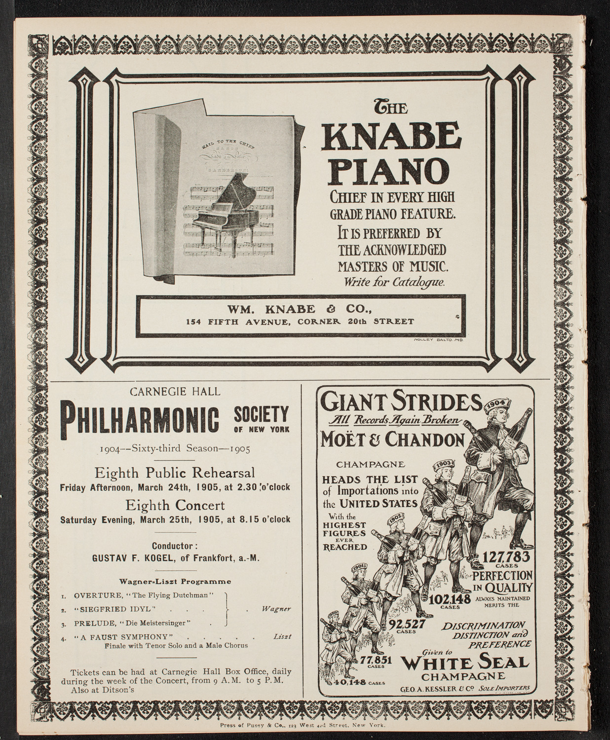 Benefit: Orthopedic Hospital, March 13, 1905, program page 12