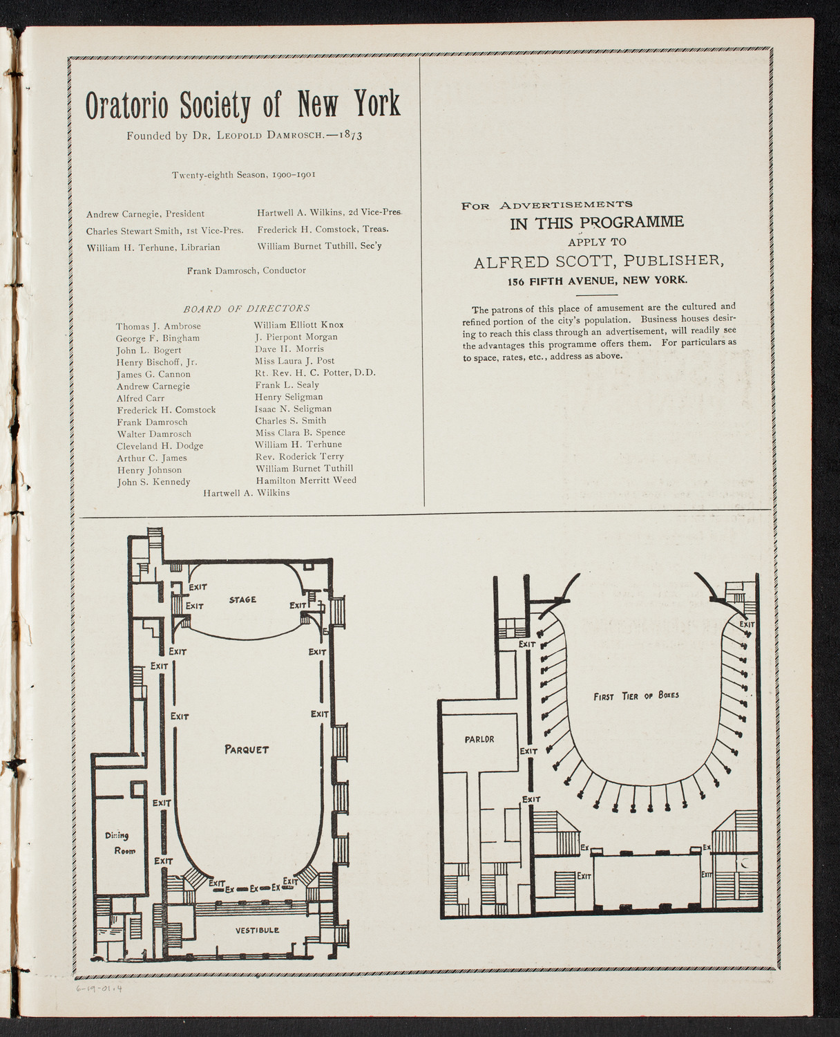 Graduation: College of the City of New York, June 19, 1901, program page 7