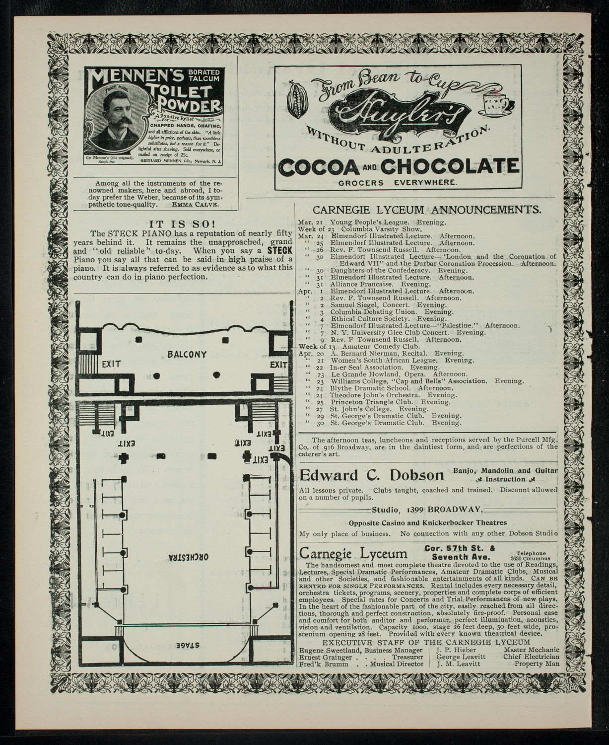 Shaaray Tefila Sunday School and Young People's Association Purim Entertainment, March 21, 1903, program page 4