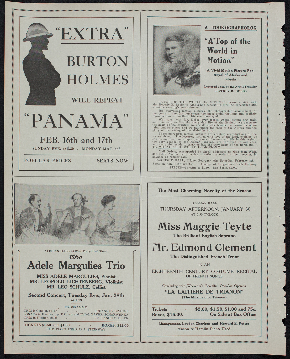 Address by Charles W. Eliot, January 24, 1913, program page 10