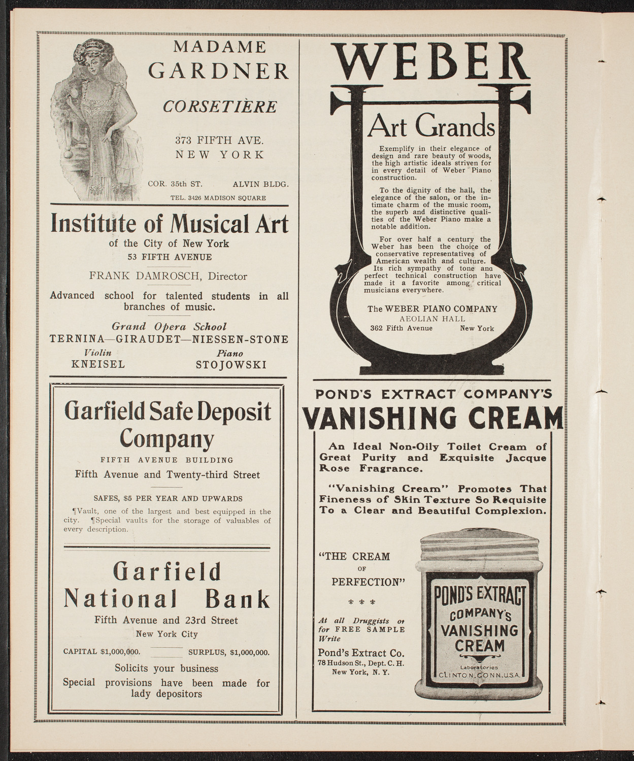 Volpe Symphony Society of New York, January 9, 1910, program page 6