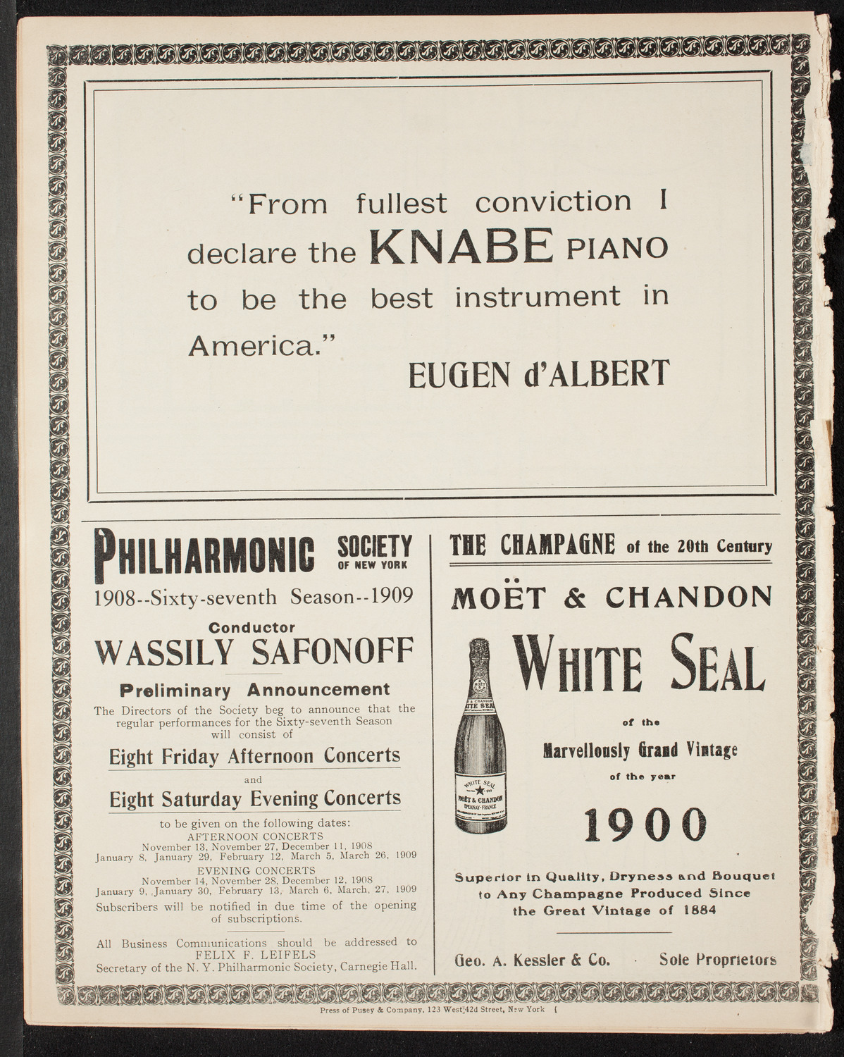 Graduation: Manhattan College, June 16, 1908, program page 12