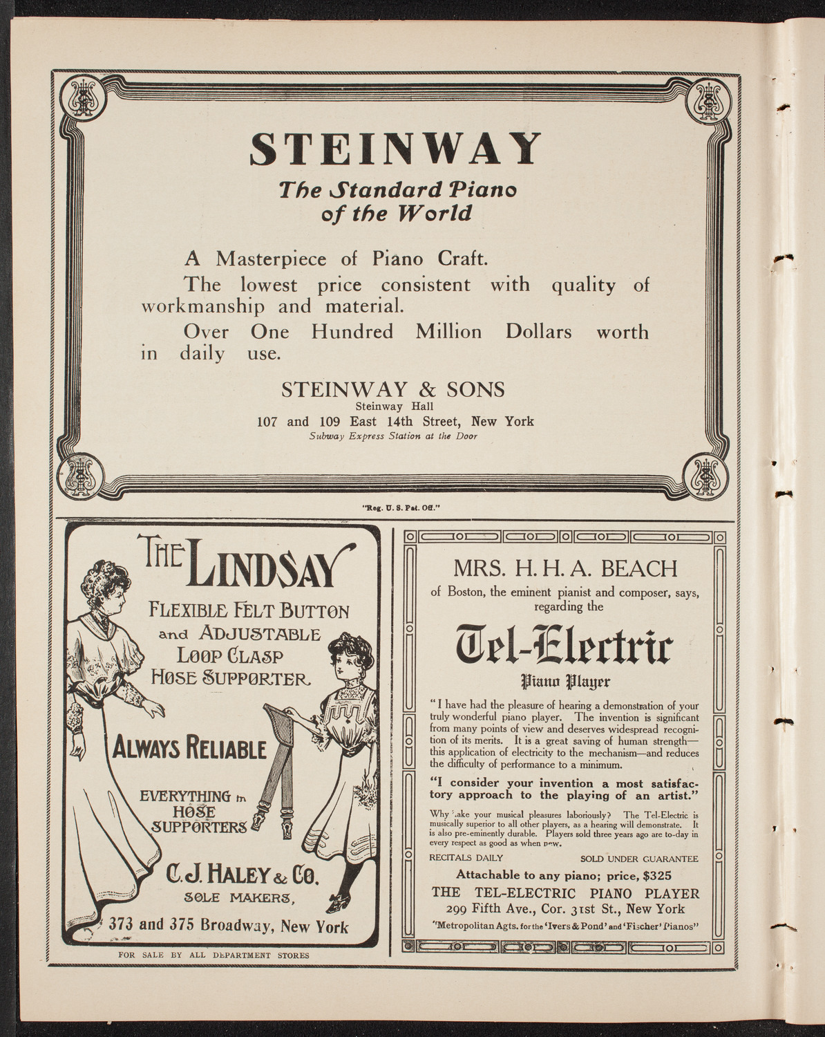 Lyran Swedish Singing Society, June 13, 1909, program page 4