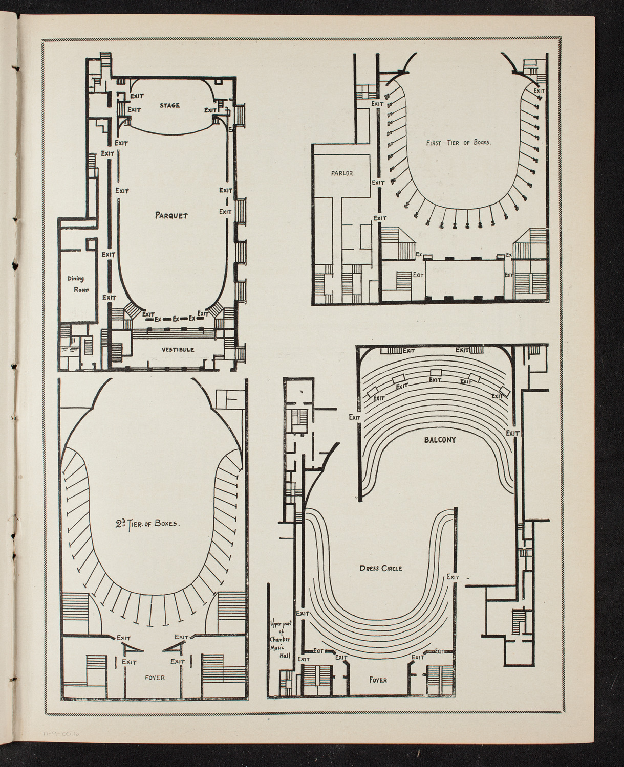 Boston Symphony Orchestra, November 9, 1905, program page 11