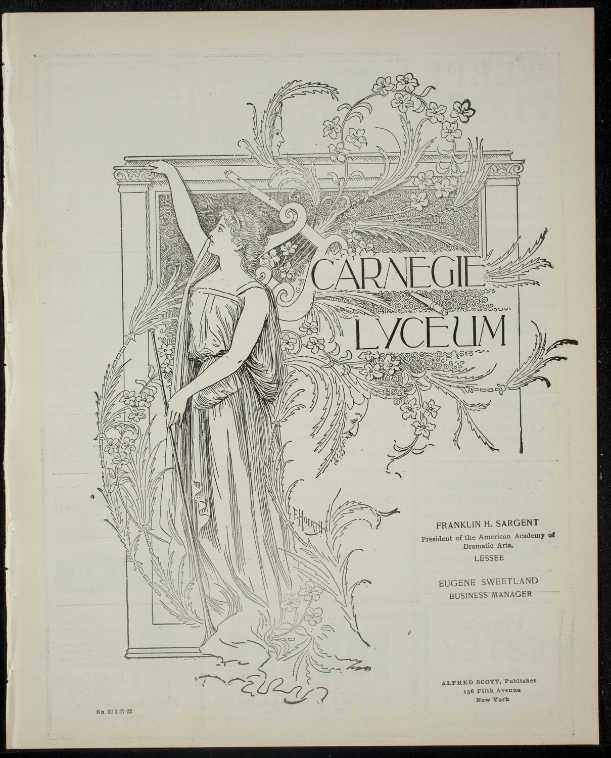 Grand Concert featuring Miss Mai Myota, March 27, 1902, program page 1