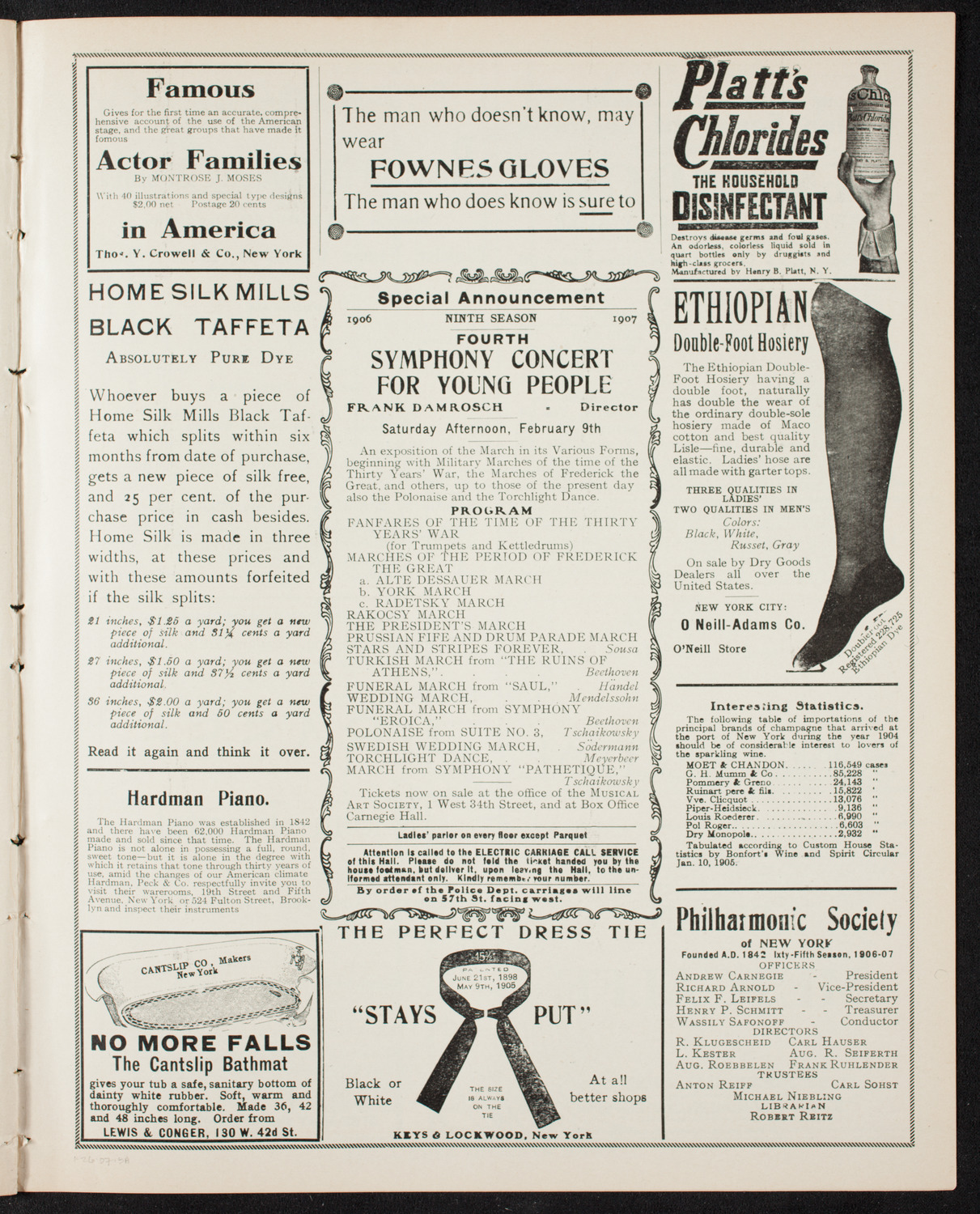Fannie Bloomfield Zeisler, Piano, January 26, 1907, program page 9