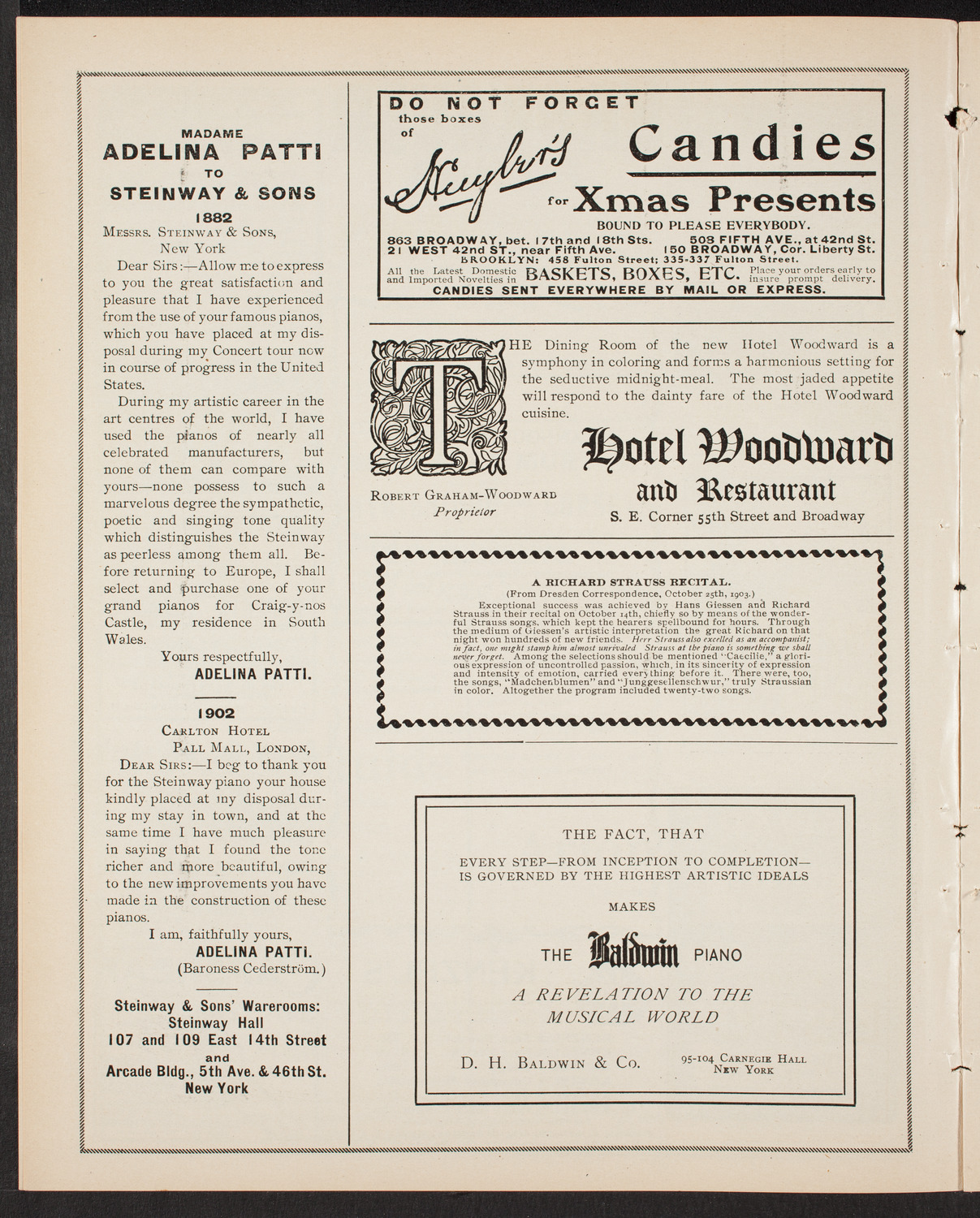 New York Symphony Orchestra, December 13, 1903, program page 4
