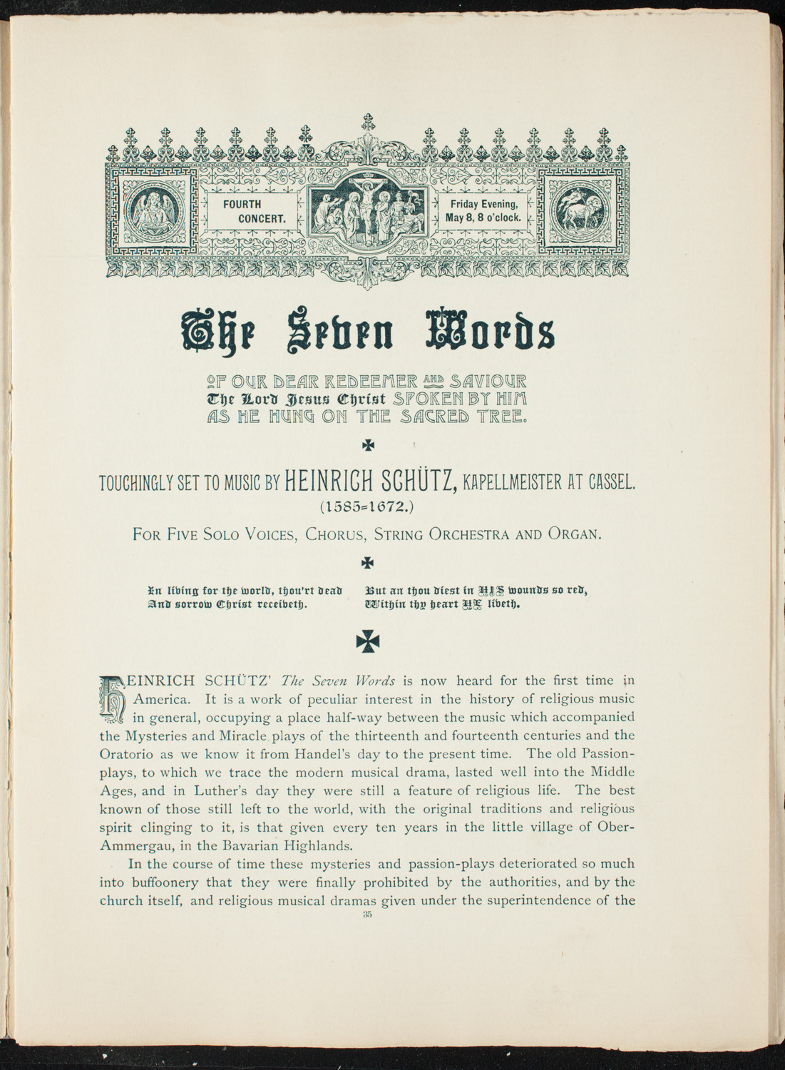 Opening Week Music Festival: Opening Night of Carnegie Hall, May 5, 1891, program notes page 51