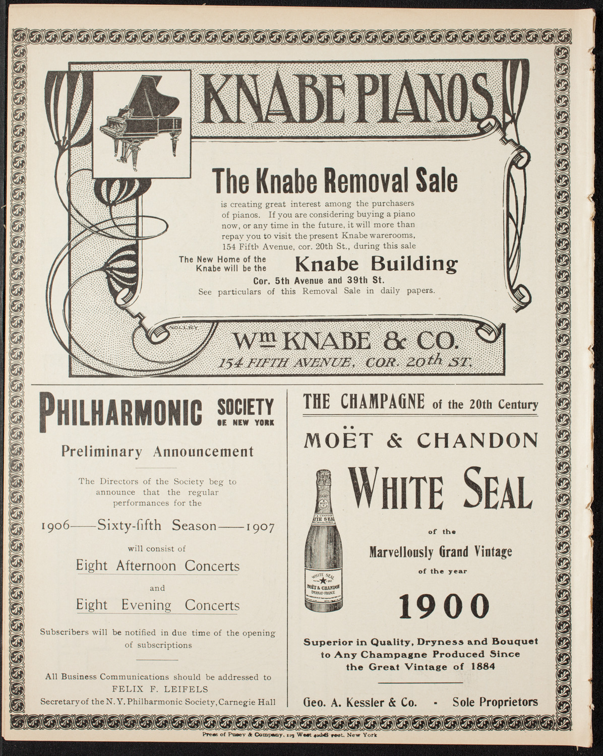 Marcella Sembrich, Soprano, May 8, 1906, program page 12