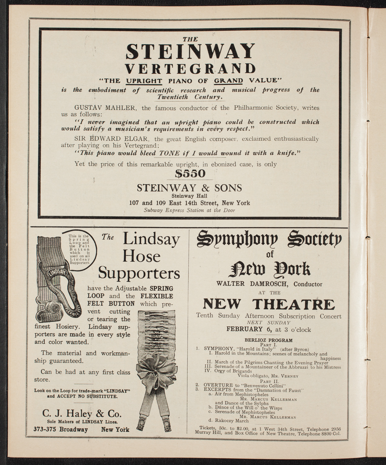 Fannie Bloomfield Zeisler, Piano, February 5, 1910, program page 4
