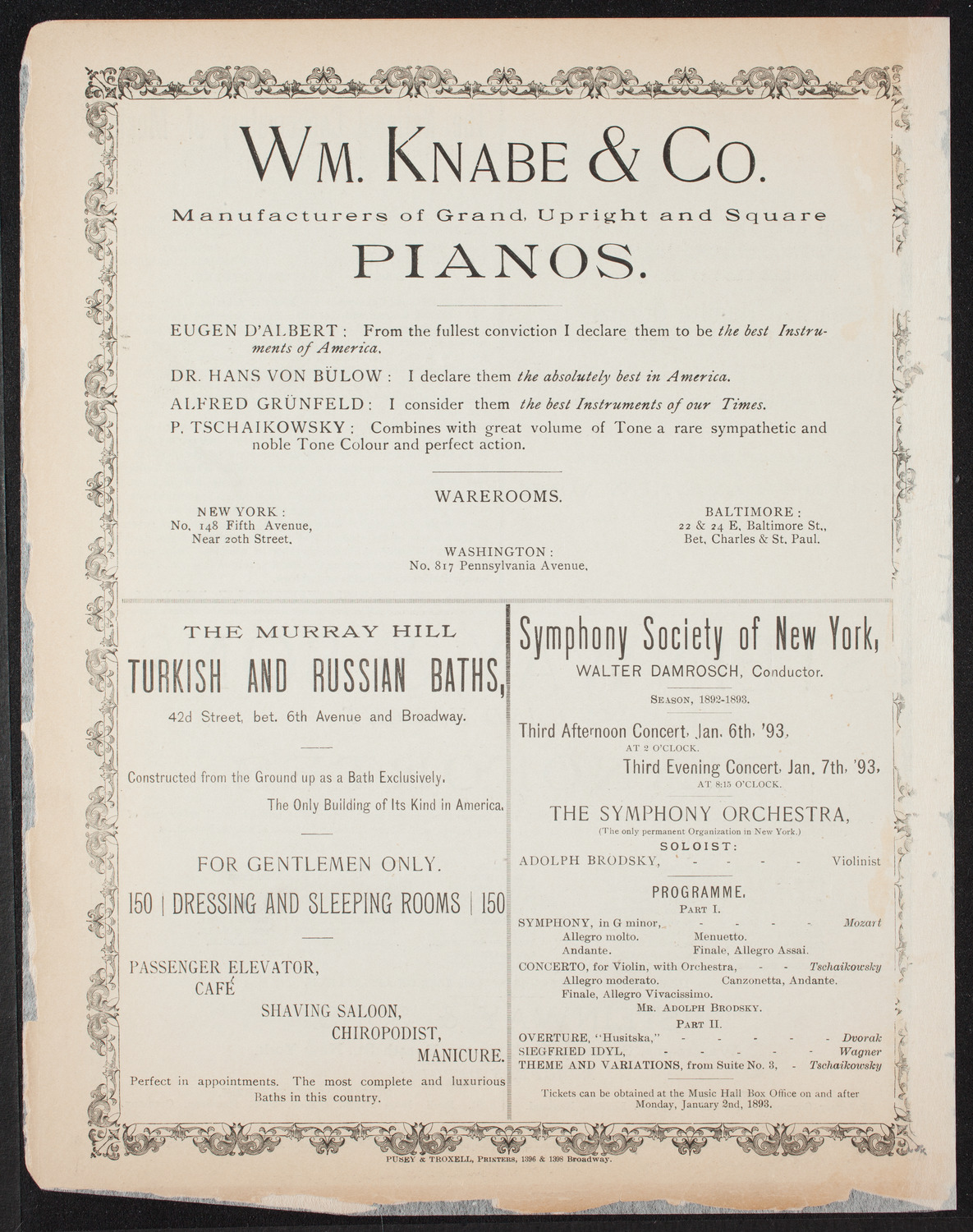 Avice Boxall, December 27, 1892, program page 4