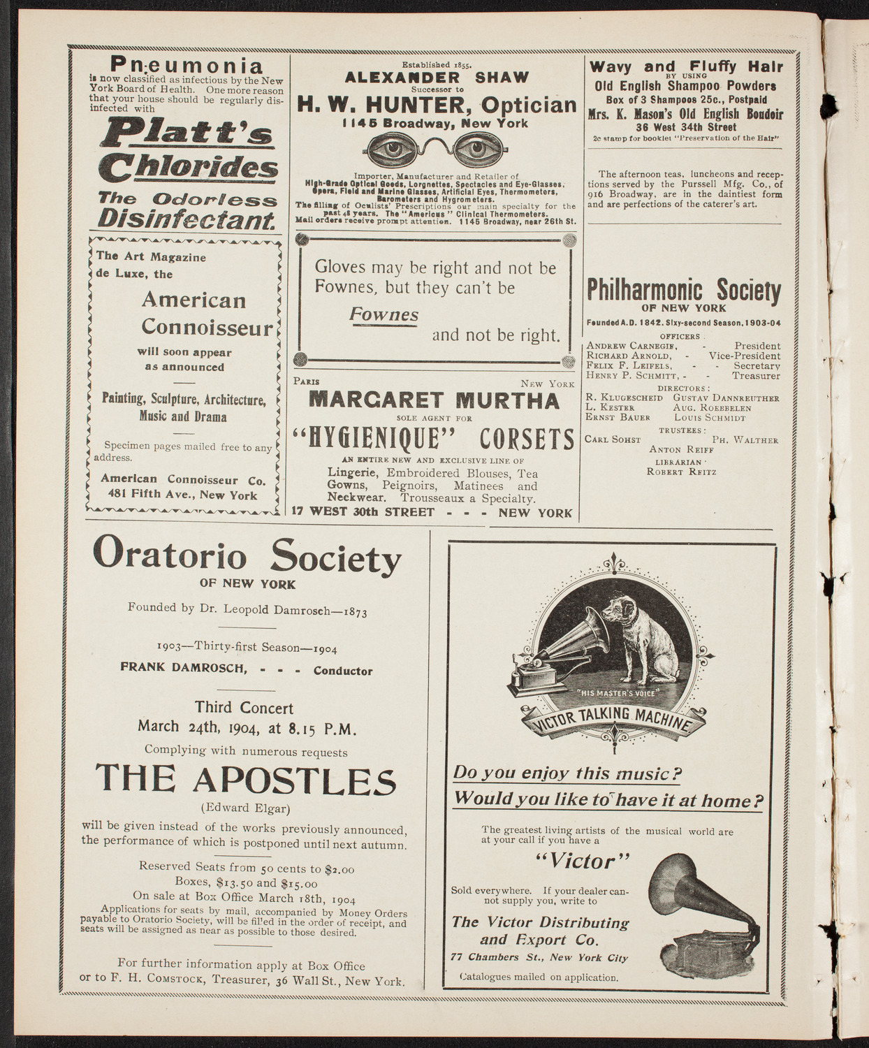 Ferruccio Busoni, Piano, February 13, 1904, program page 2