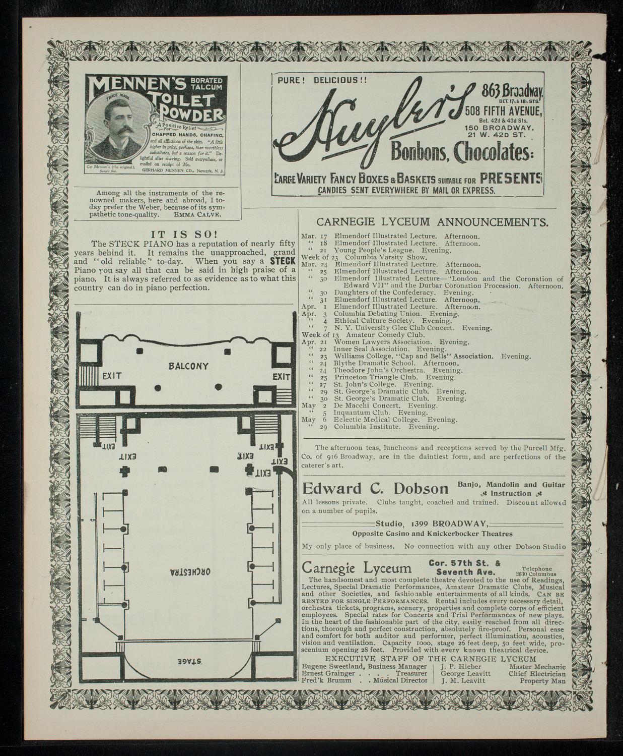 Maiori-Rapone Dramatic Company, March 14, 1903, program page 4
