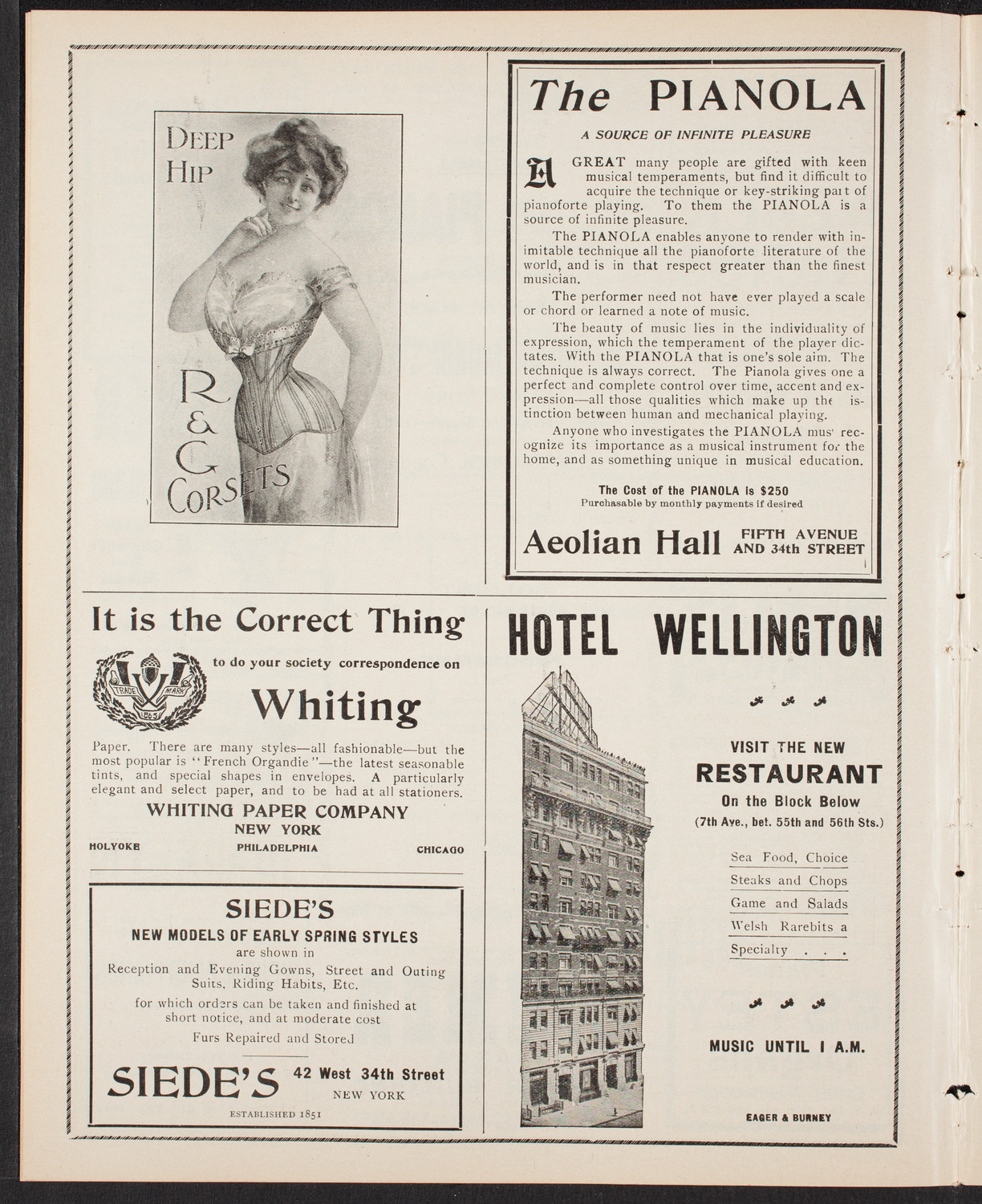 New York Philharmonic, March 14, 1903, program page 6