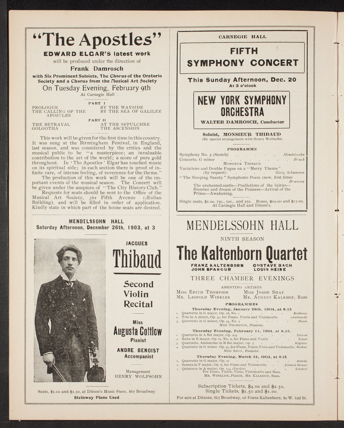 Symphony Concert for Young People, December 19, 1903, program page 8