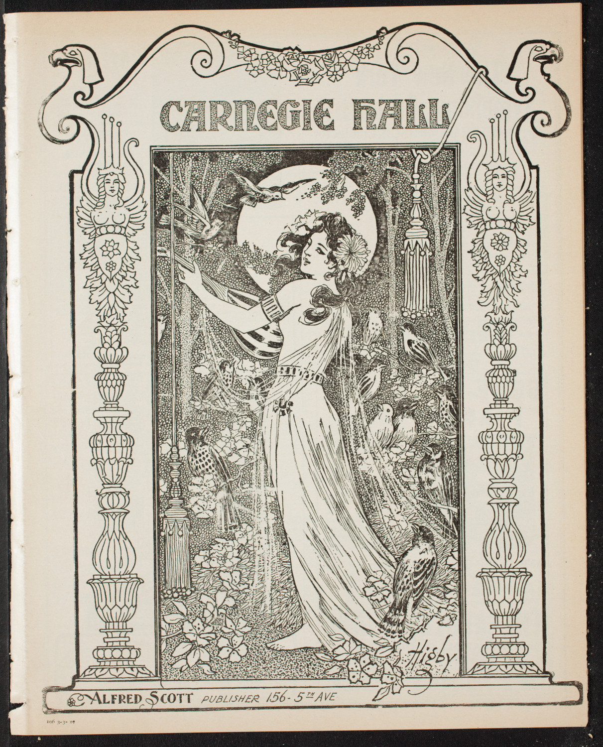 Volpe Symphony Society of New York, March 3, 1907, program page 1