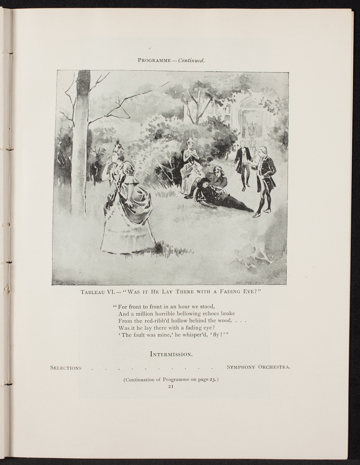 Tennyson's "Maud", April 23, 1892, program page 22