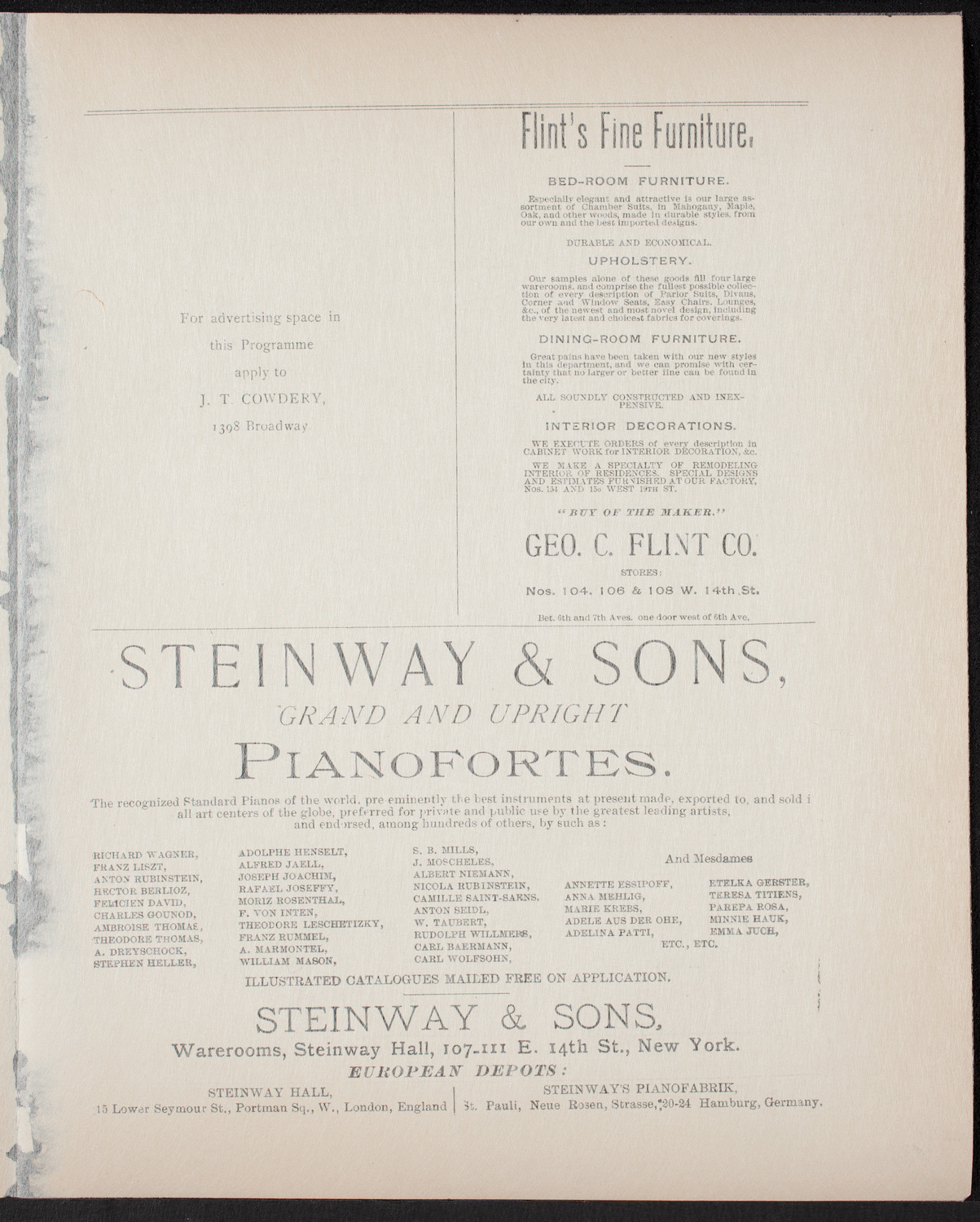 Urania Scientific Theatre, June 4, 1892, program page 3
