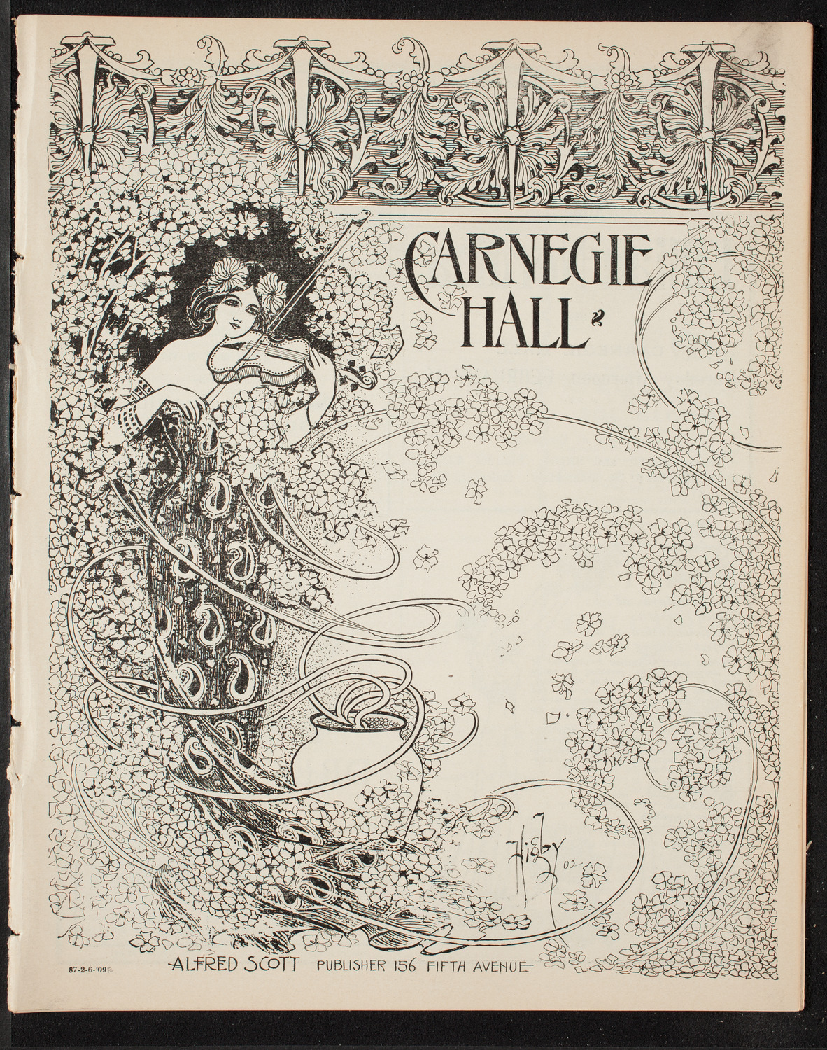 German Liederkranz, February 6, 1909, program page 1
