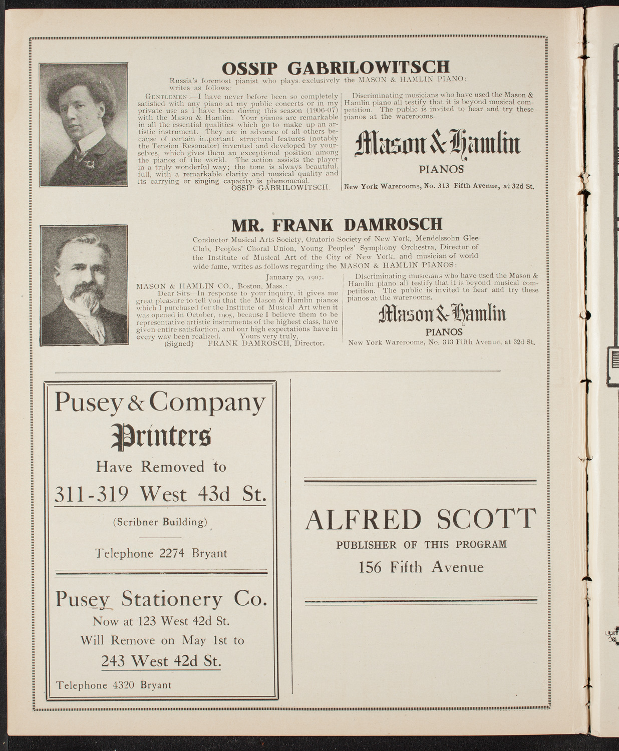 Gaelic Society: Feis Ceoil Agus Seanachas, April 24, 1910, program page 10