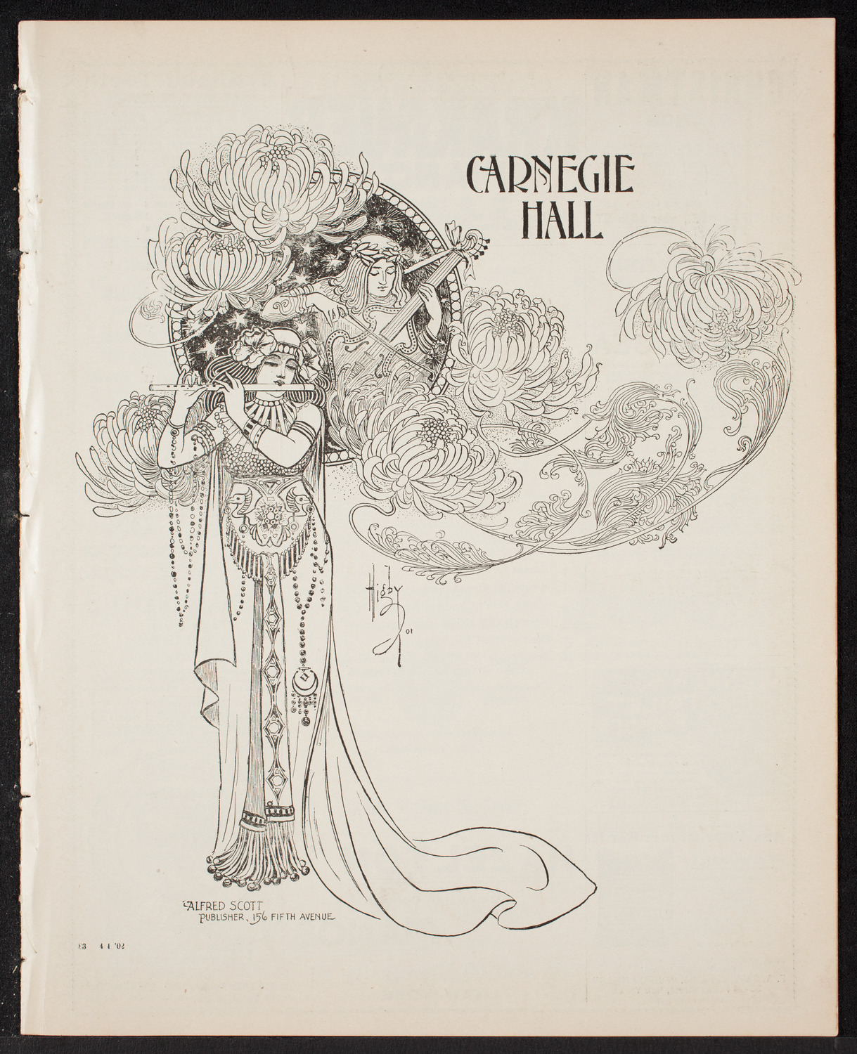 New York Philharmonic, April 4, 1902, program page 1