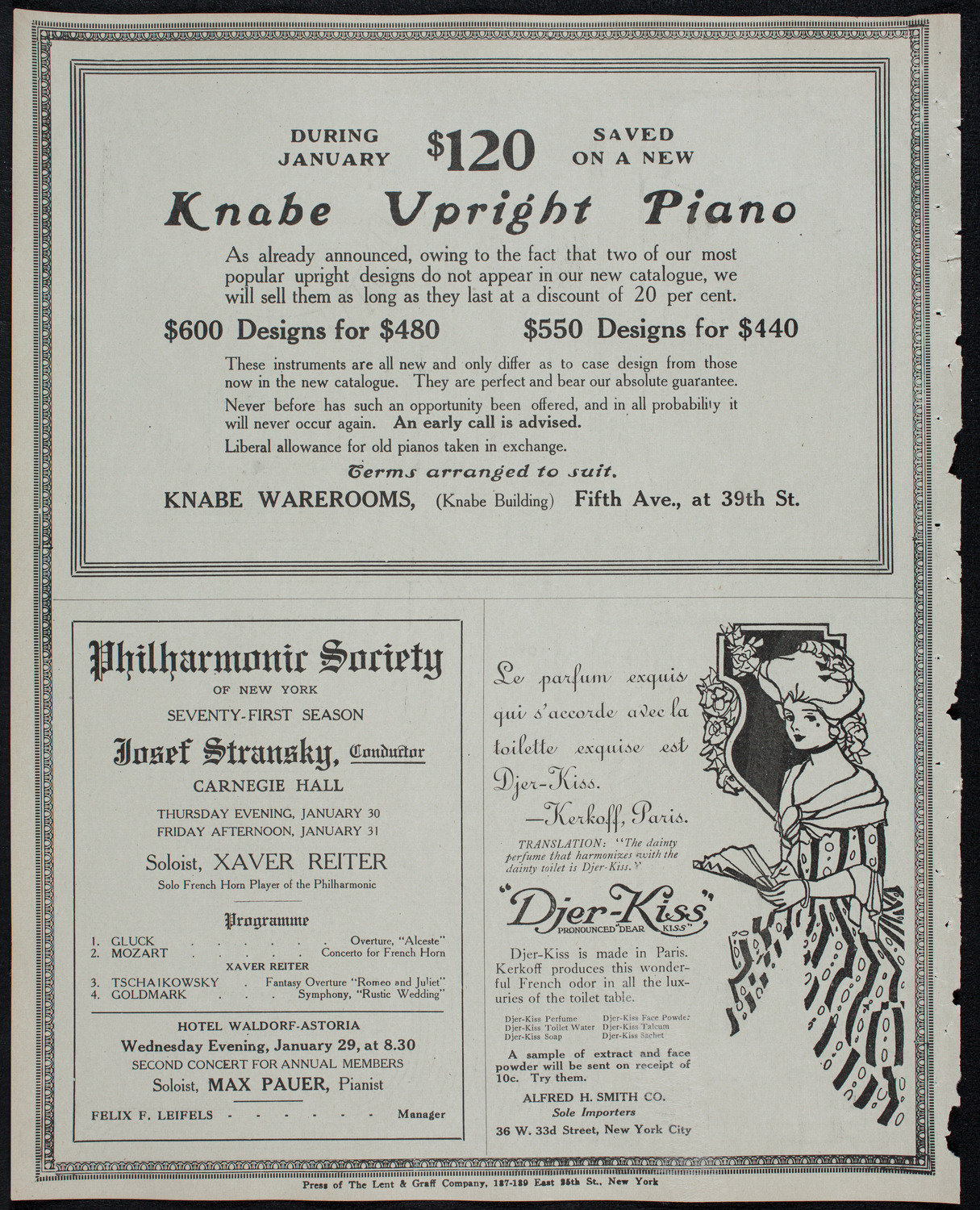 Motion Picture Lecture by Col. Charles J. "Buffalo" Jones, January 29, 1913, program page 12
