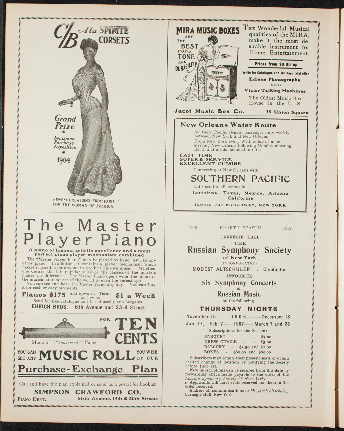 Musurgia of New York, April 24, 1906, program page 8