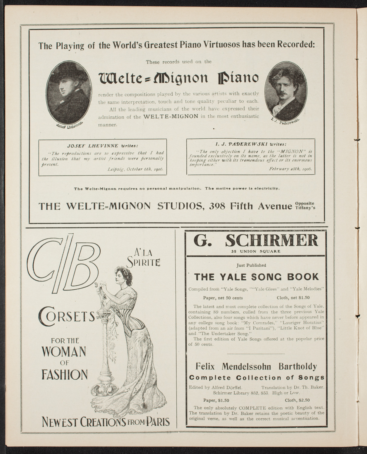 Elmendorf Lecture: Ireland, February 10, 1907, program page 8