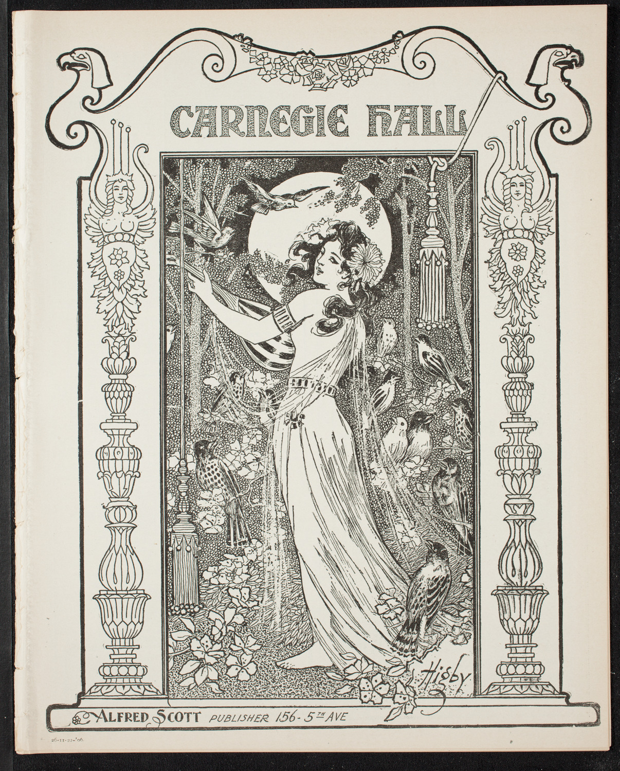 Josef Lhévinne, Piano, November 22, 1906, program page 1