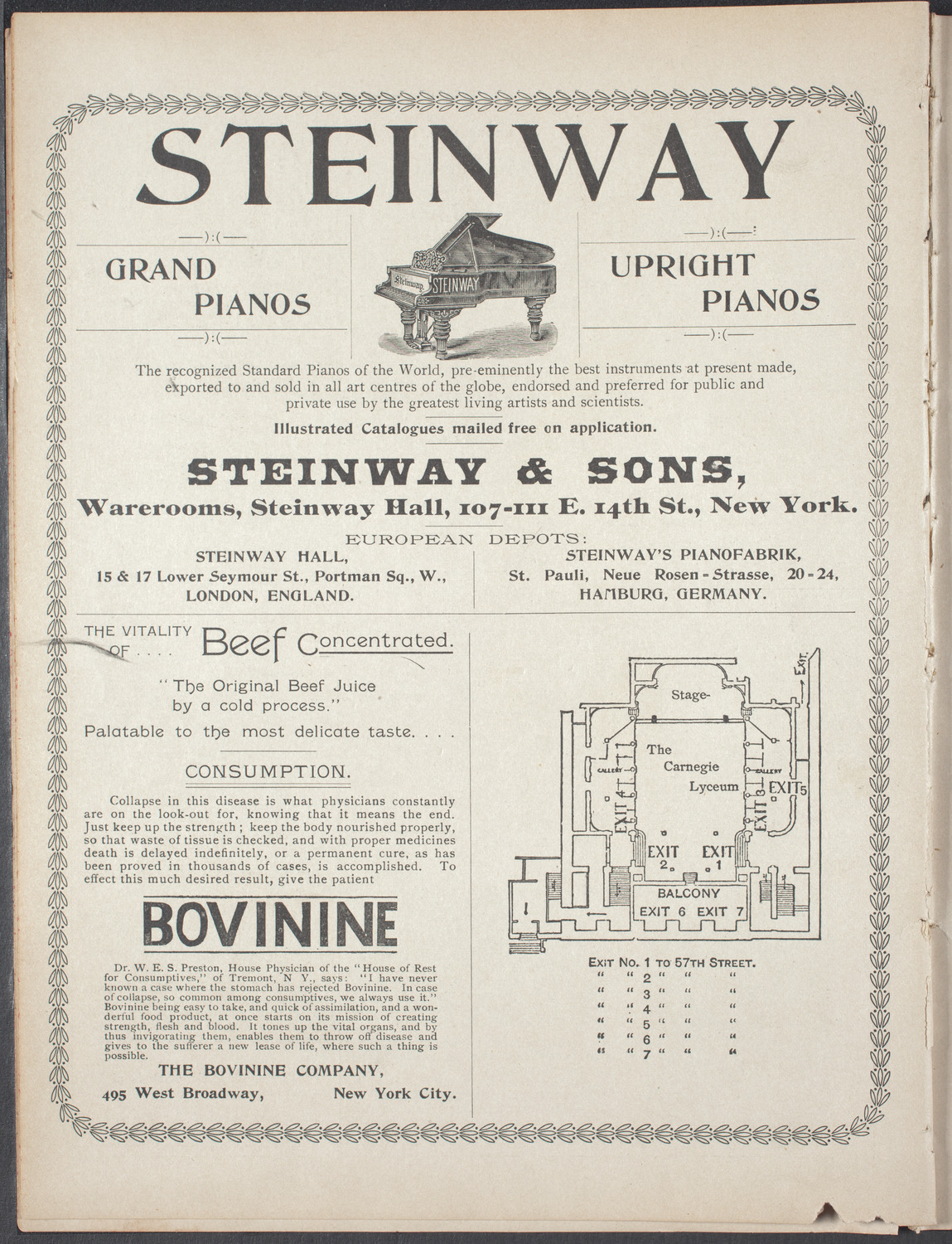 American Academy of Dramatic Arts, November 28, 1896, program page 8