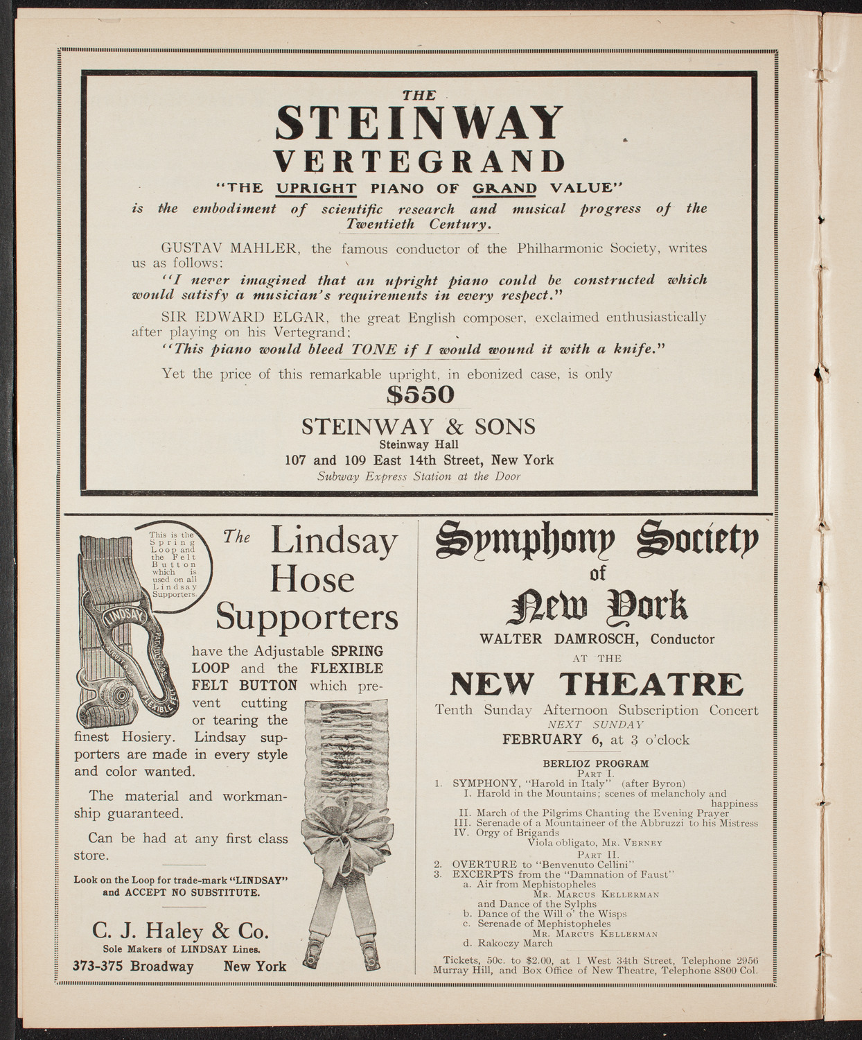 Meeting: The Civic Forum, February 1, 1910, program page 4