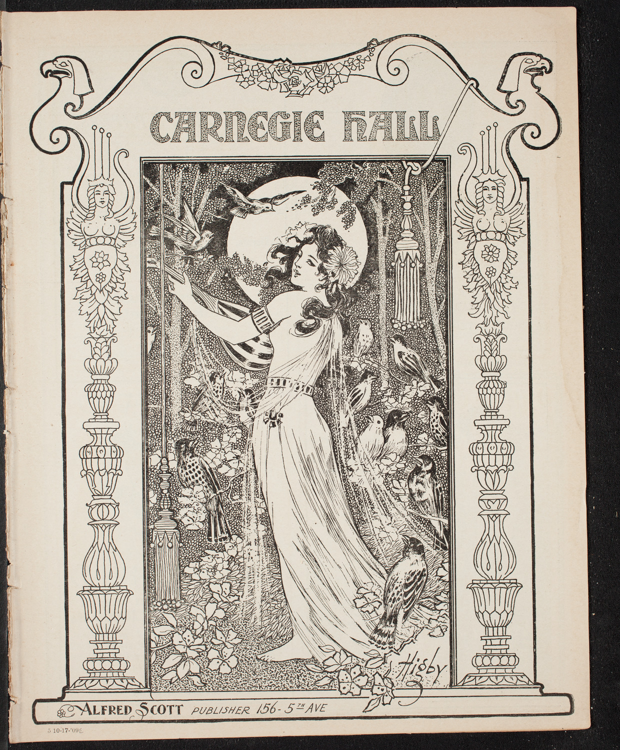 Lecture by R.G. Knowles, October 17, 1909, program page 1