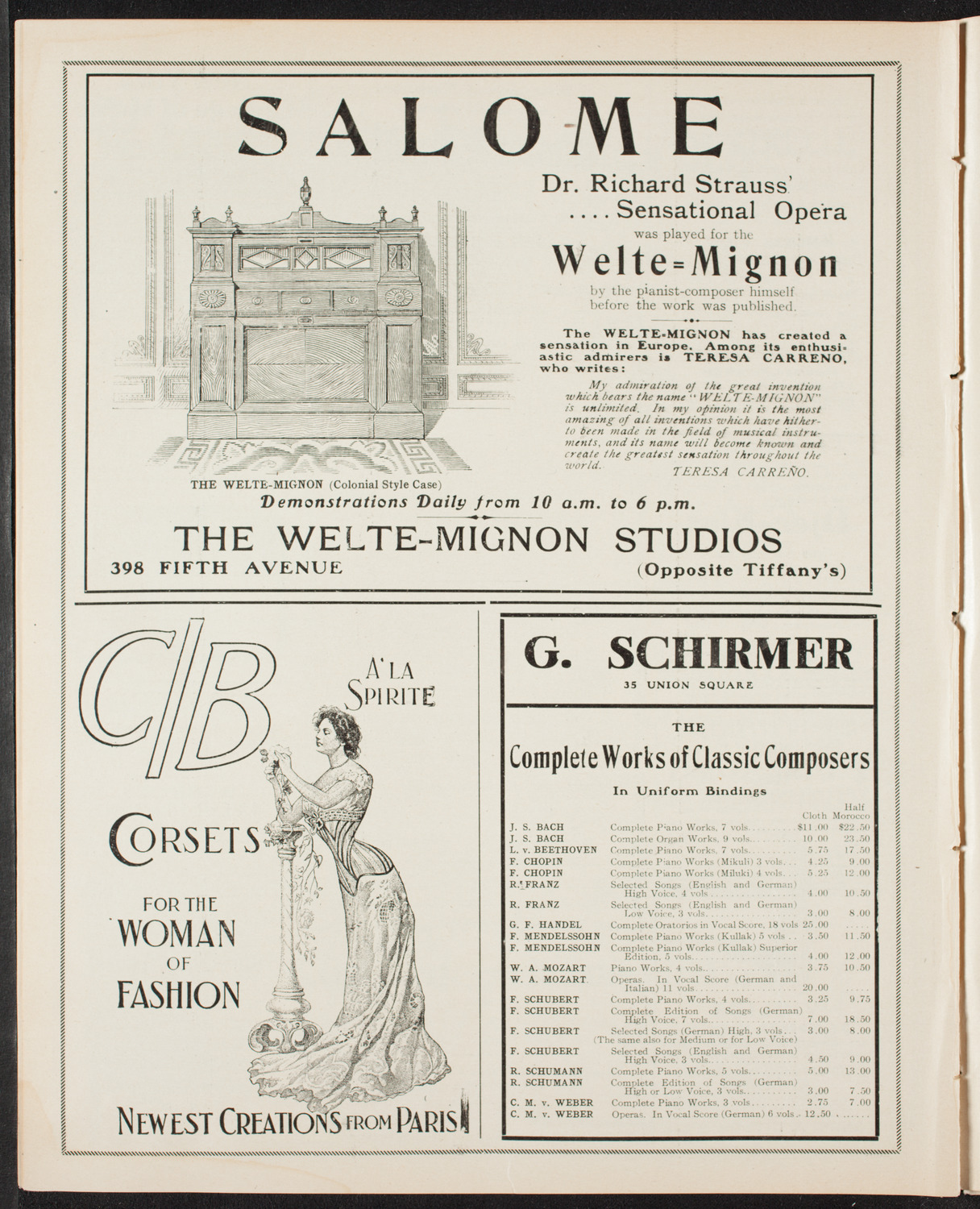 Oratorio Society of New York, March 26, 1907, program page 8